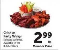 Safeway Chicken Party Wings offer