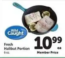 Safeway Fresh Halibut Portion offer