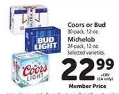 Safeway Coors or Bud, Michelob offer
