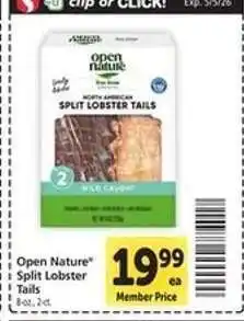Safeway Open Nature Split Lobster Tails offer
