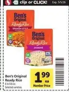 Safeway Ben's Original Ready Rice offer