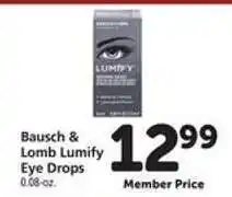 Safeway Bausch + Lomb Lumify Eye Drops offer