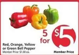 Safeway Bell Peppers offer