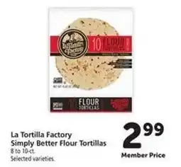 Safeway La Tortilla Factory Simply Better Flour Tortillas offer