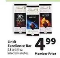 Safeway Lindt Excellence Bar offer