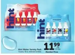 Safeway Hint Water Variety Pack offer