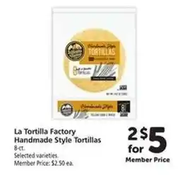 Safeway La Tortilla Factory Handmade Style Tortillas offer