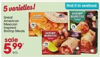 Great American Mexican Inspired Shrimp Meals