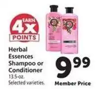 Safeway Herbal Essences Shampoo or Conditioner offer