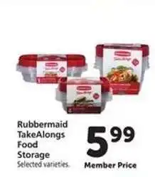 Safeway Rubbermaid TakeAlongs Food Storage offer