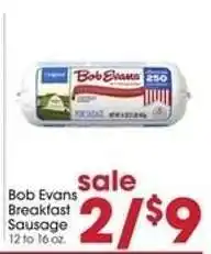 Giant Eagle Bob Evans Breakfast Sausage offer