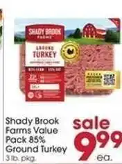 Giant Eagle Shady Brook Farms Value Pack 85% Ground Turkey offer