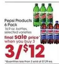 Giant Eagle Pepsi Products 6 Pack offer