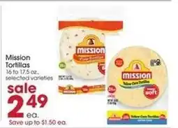 Giant Eagle Mission Tortillas offer