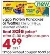 Giant Eagle Eggo Protein Pancakes or Waffles offer