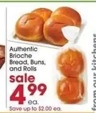 Giant Eagle Authentic Brioche Bread, Buns and Rolls offer