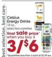 Giant Eagle Celsius Energy Drinks offer