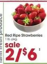 Giant Eagle Red Ripe Strawberries offer