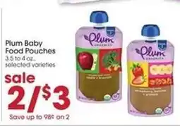 Giant Eagle Plum Baby Food Pouches offer