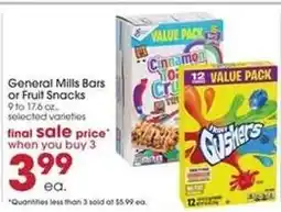 Giant Eagle General Mills Bars or Fruit Snacks offer