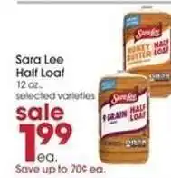 Giant Eagle Sara Lee Half Loaf offer