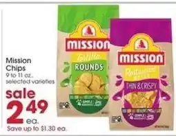 Giant Eagle Mission Chips offer