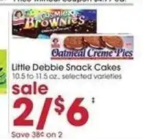 Giant Eagle Little Debbie Snack Cakes offer