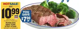 Food Lion Boneless New York Strip Steak offer