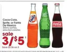 Giant Eagle Coca-Cola, Sprite, or Fanta De Mexico offer