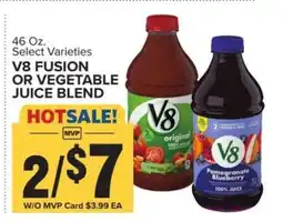 Food Lion V8 Fusion or Vegetable Juice Blend offer
