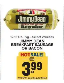 Food Lion Jimmy Dean Breakfast Sausage or Bacon offer