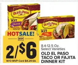 Food Lion Old El Paso Taco or Fajita Dinner Kit offer