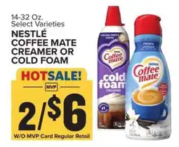Food Lion Nestlé Coffee Mate Creamer or Cold Foam offer