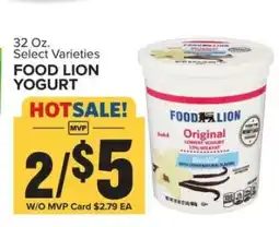 Food Lion FOOD LION YOGURT offer