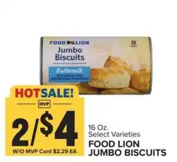Food Lion FOOD LION JUMBO BISCUITS offer