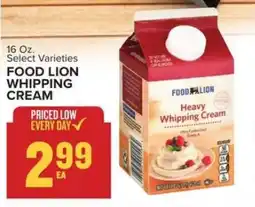 Food Lion Food Lion Whipping Cream offer