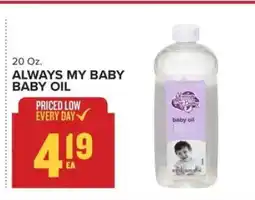 Food Lion ALWAYS MY BABY BABY OIL offer