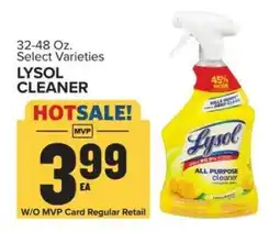 Food Lion Lysol Cleaner offer