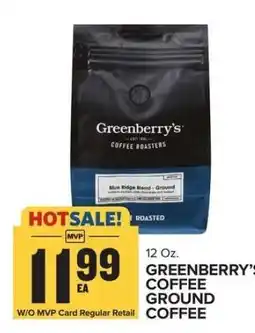 Food Lion GREENBERRY’S COFFEE GROUND COFFEE offer