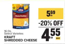 Food Lion Kraft Shredded Cheese offer