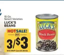 Food Lion LUCK'S BEANS offer