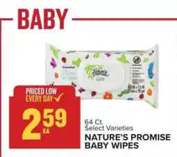 Food Lion NATURE'S PROMISE BABY WIPES offer