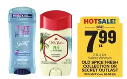 Food Lion Old Spice Fresh Collection or Secret Outlast offer