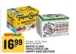 Food Lion White Claw, Topo Chico or Happy Dad Seltzer offer