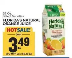 Food Lion Florida's Natural Orange Juice offer