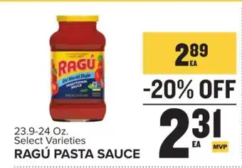 Food Lion Ragú Pasta Sauce offer