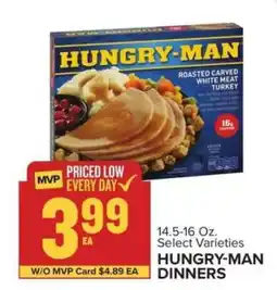 Food Lion Hungry-man Dinners offer