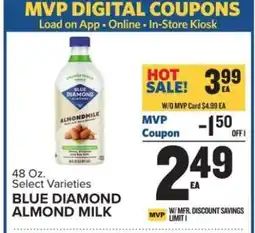 Food Lion Blue Diamond almond milk offer