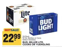 Food Lion Bud, Miller Lite, Coors or Yuengling offer