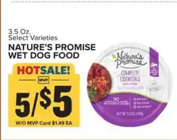 Food Lion Nature's Promise Wet Dog Food offer